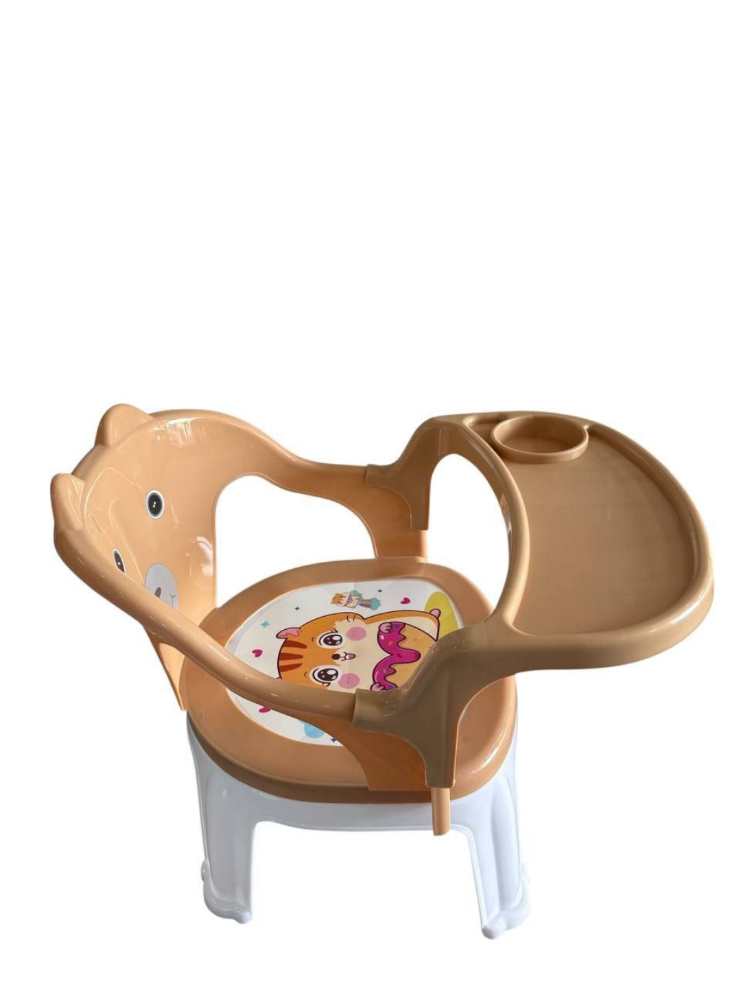 Детский стульчик для кормления с удобной посадкой и безопасной конструкцией для малышей — фото 1
