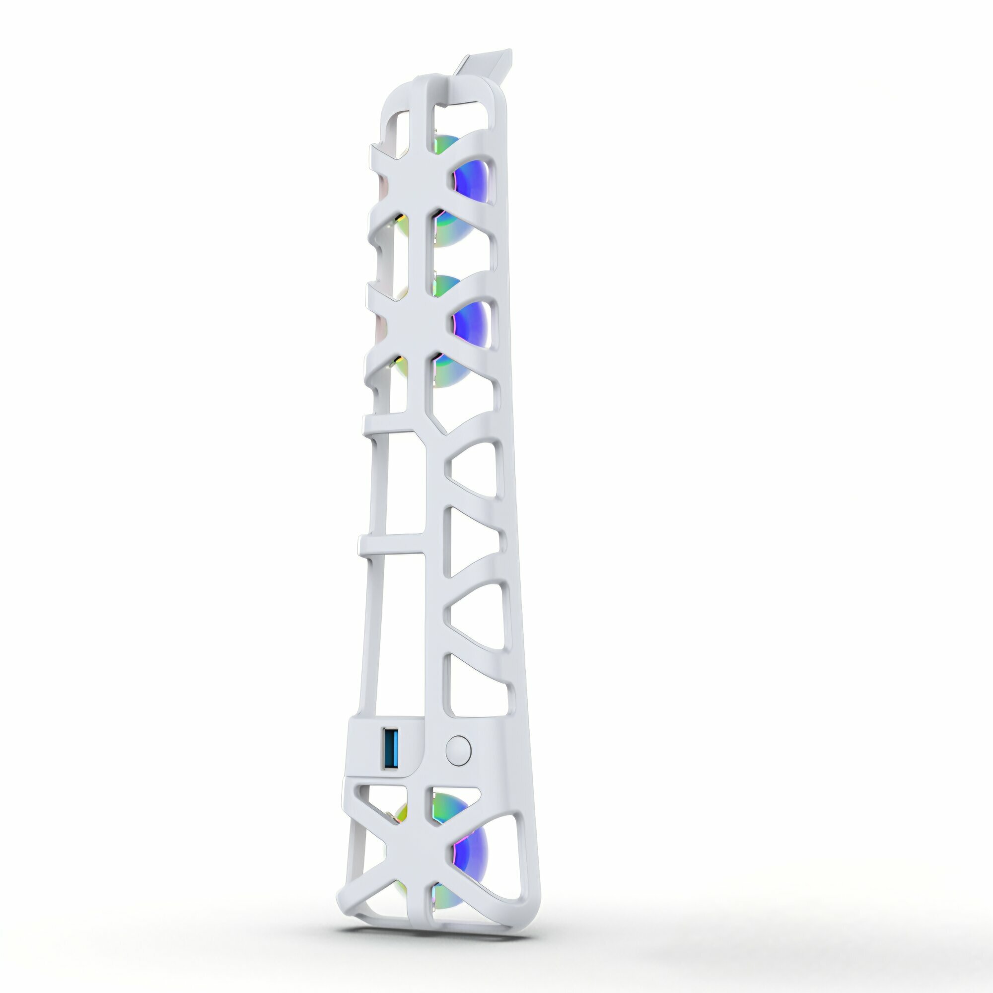 Система охлаждения DOBE для консоли Sony Playstation 5 Slim (PS5 Slim) с RGB подсветкой (белый)