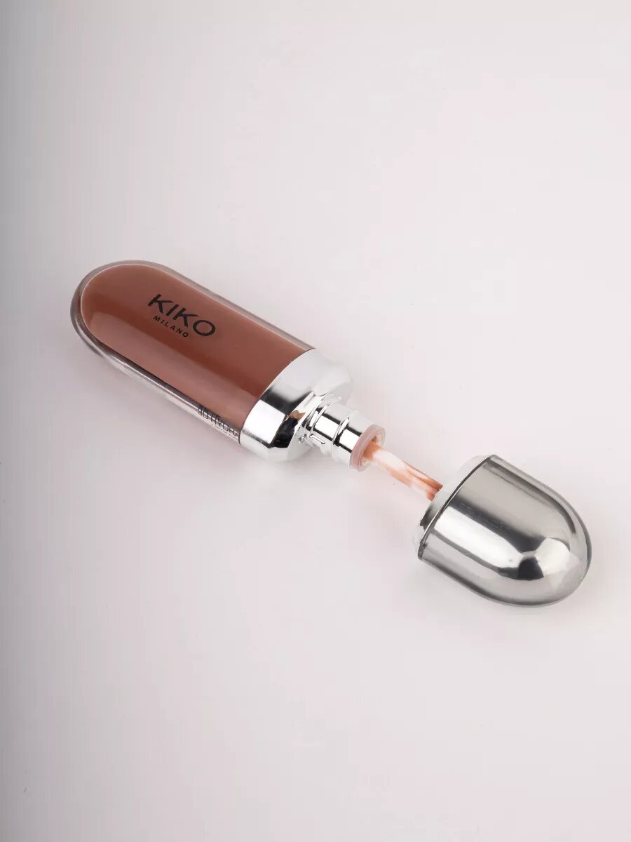 Помада для губ Kiko A3, жидкий, смягчающий и сияющий, эффектом 3D тон