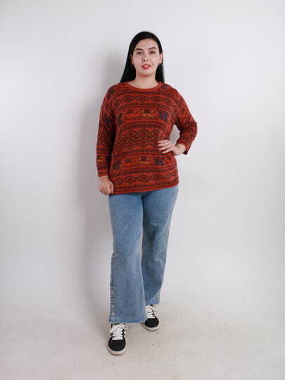 Свитер , размер OneSize, рыжий