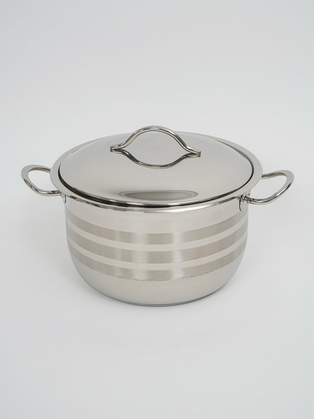 Кастрюля из нержавеющей стали со стеклянной крышкой O.M.S 2038 S 24 sm