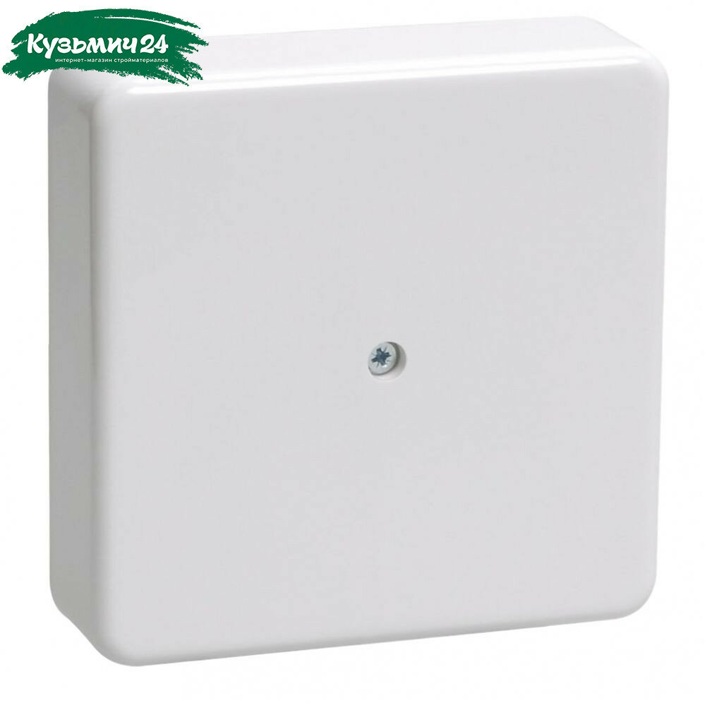 Коробка распределительная IEK КМ41212-01 ОП с контактной группой белая 20х75х75 мм