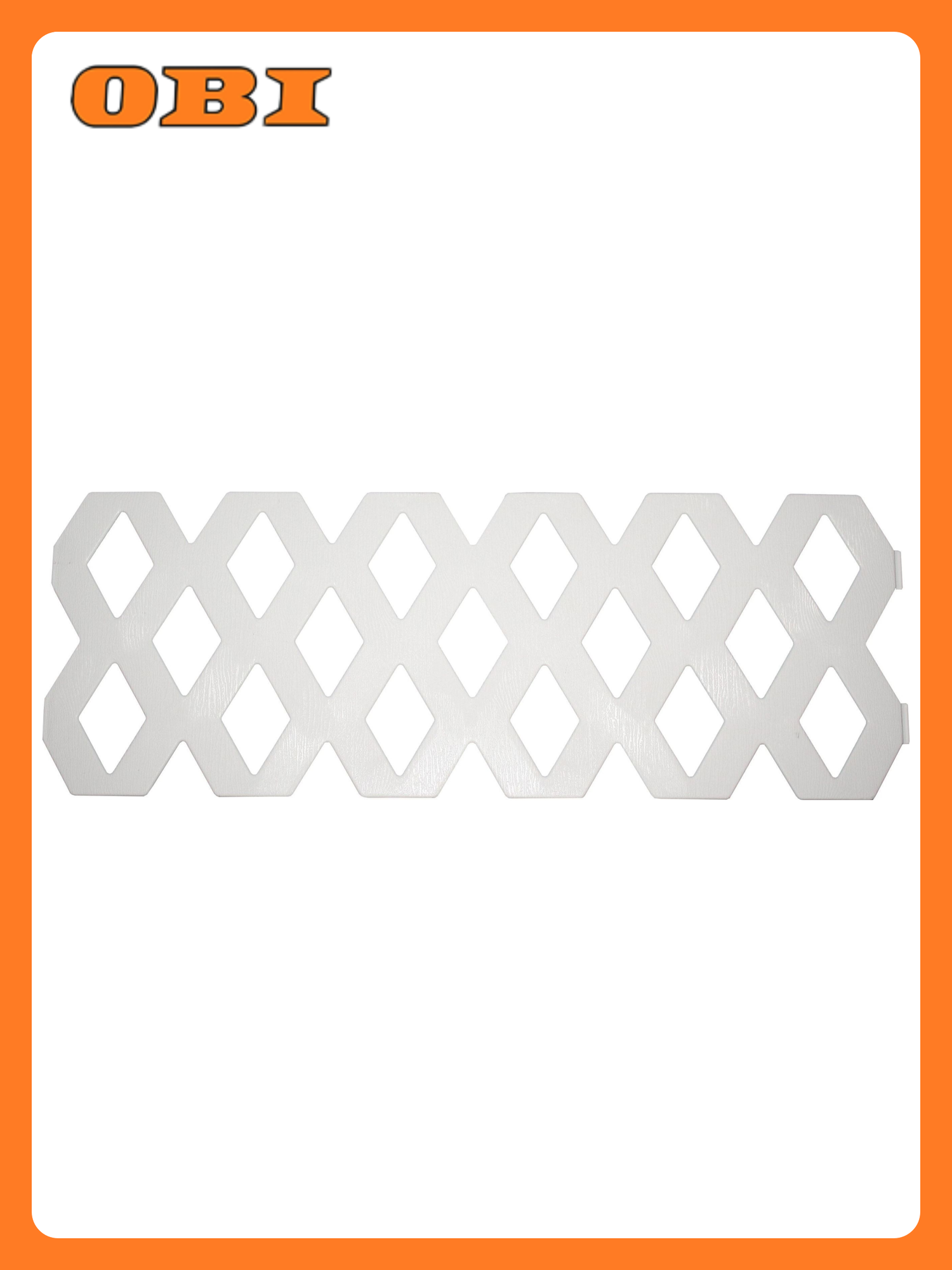 Забор для клумб белый 60 см