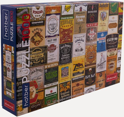 Изображение товара Пазл hatber "Ностальгия-Крепкие напитки из СССР", 1000 элементов. "Premium"