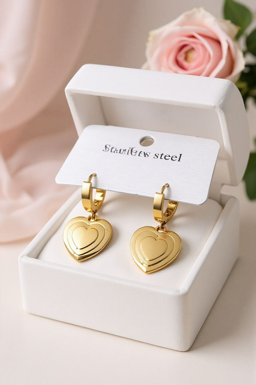 Серьги клипсы, dark grey — фото 1