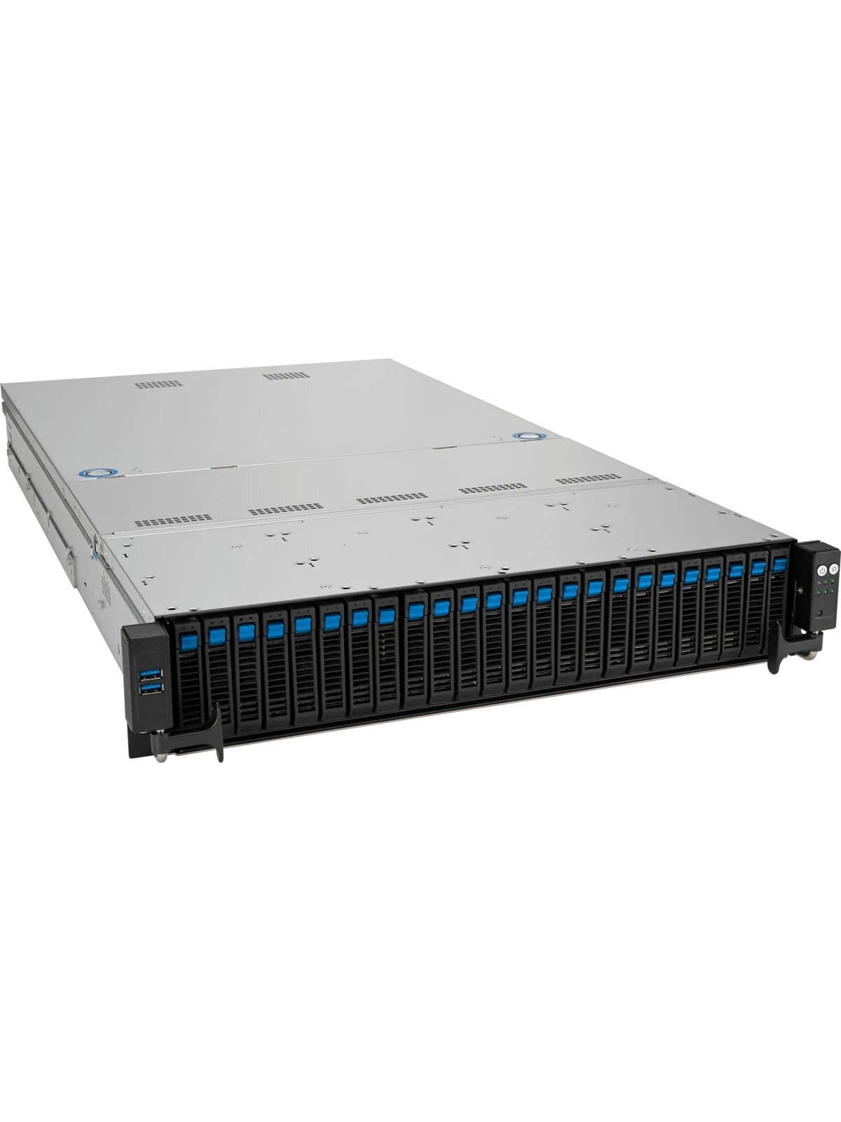 Серверная платформа 2U ASUS RS521A-E12-RS24U/1G/2kW/16NVMe/FAN/RH/OCP/GPU (SP5 24*DDR5 24*25" SAS/SATA/NVMe 3*PCIe 4*USB 3.2)