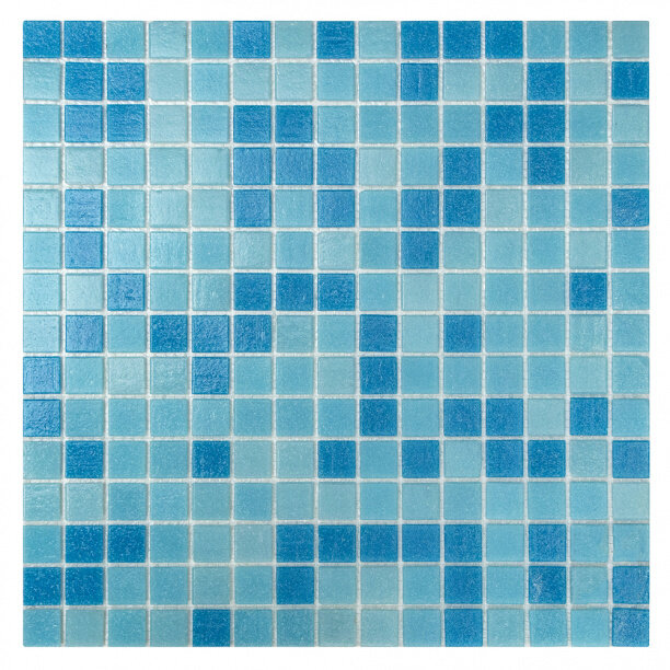 Мозаика Микс голубой смальта 327х327х04 см