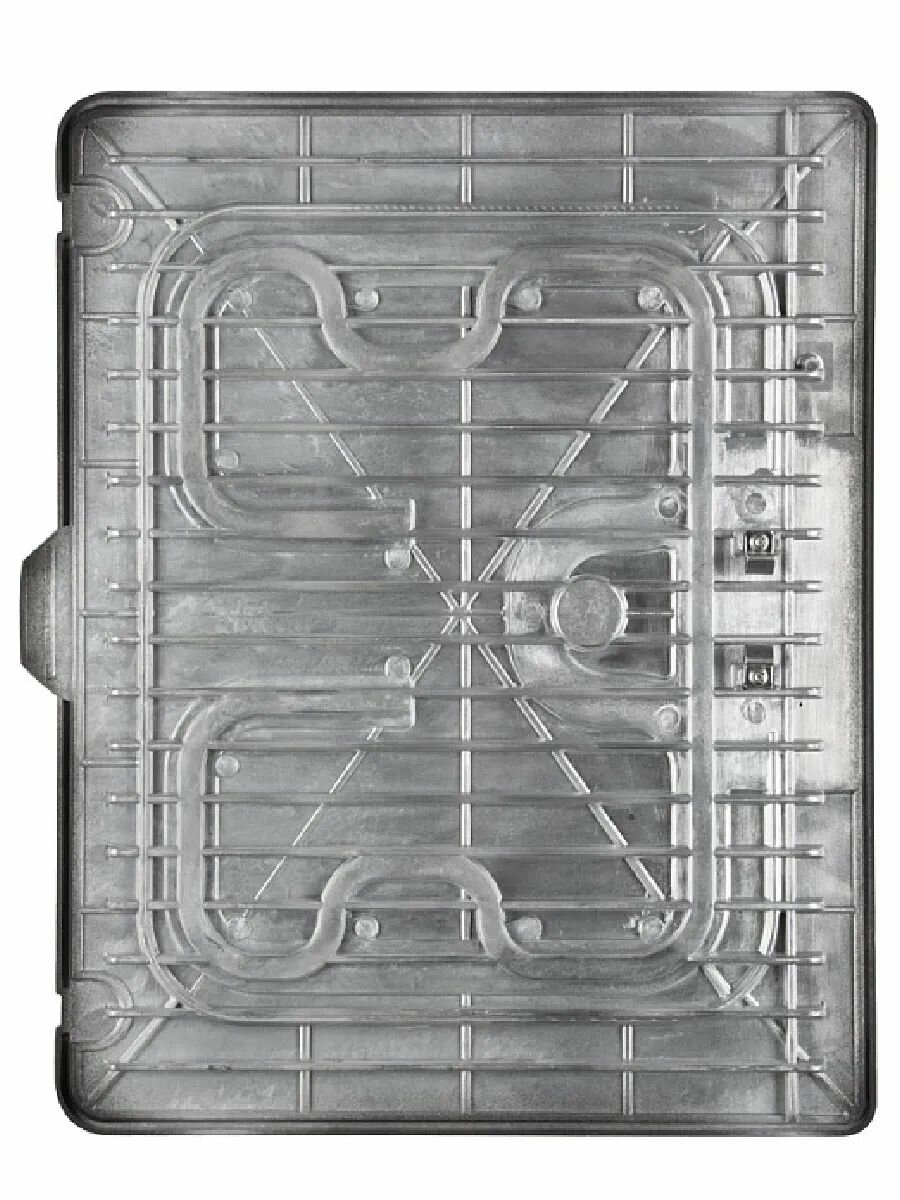 Универсальные сменные панели Плоские для гриля Redmond RGP-08, с антипригарным покрытием, черный — фото 1