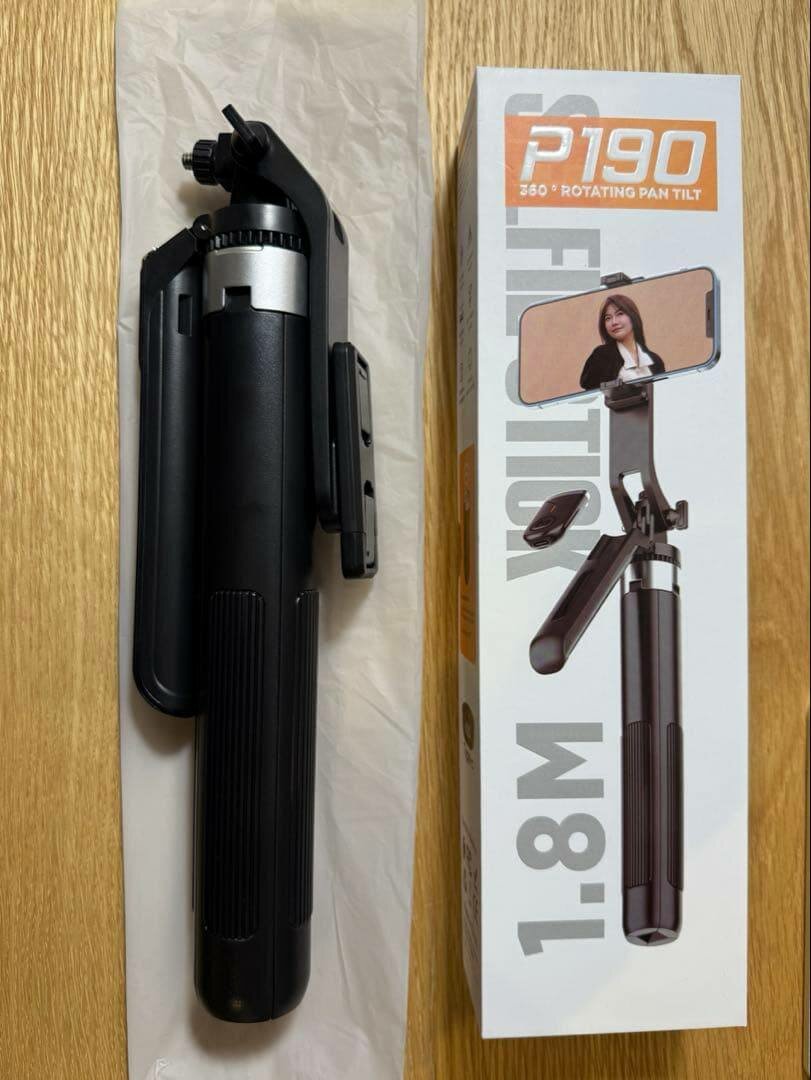 Bluetooth селфи-стик с триподом P190 1,8м, Селфи палка +штатив — фото 1