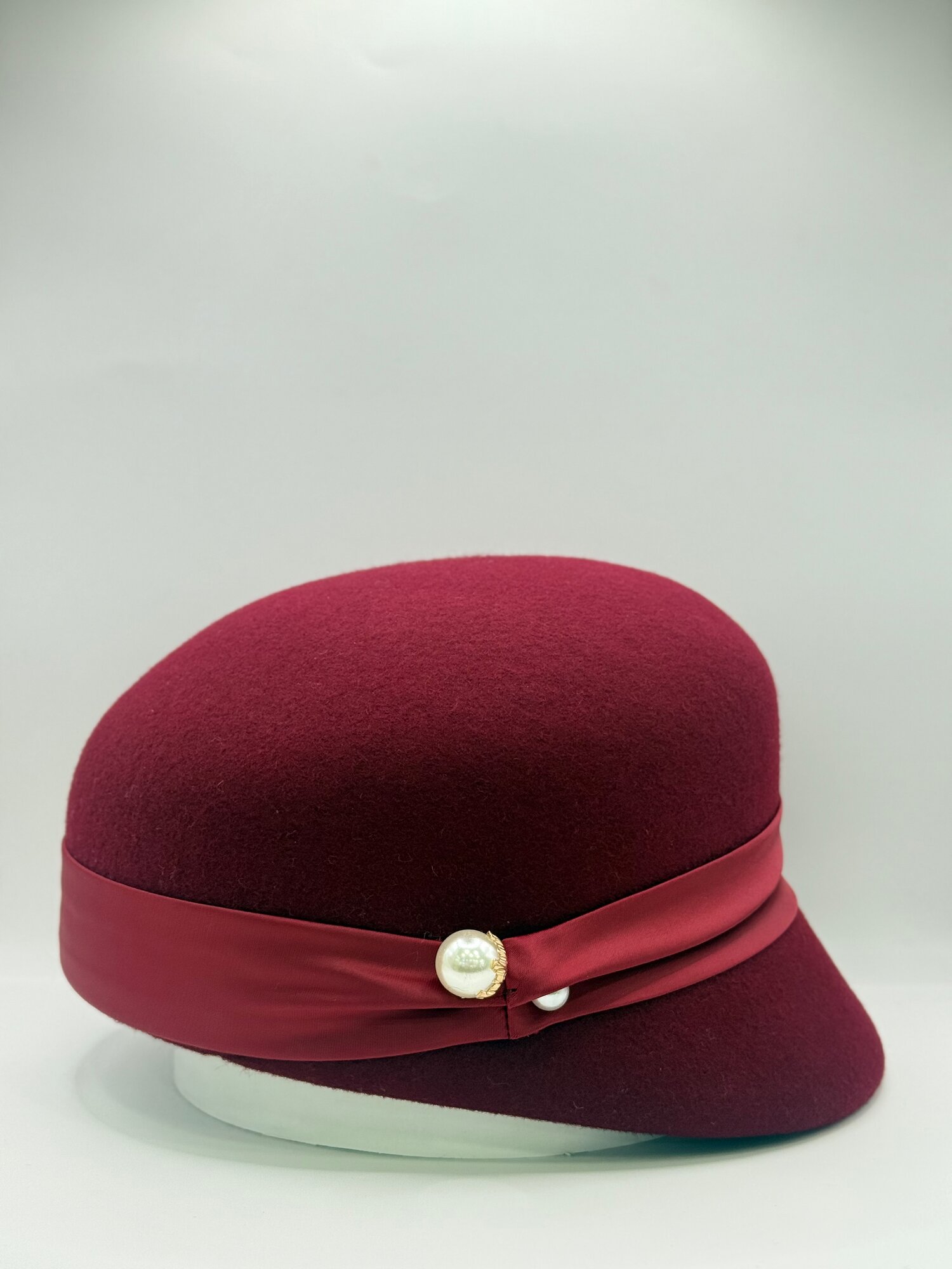 Кепка  кепка для девочек и женщин, размер 58 ( универсальный ), бордовый — фото 1