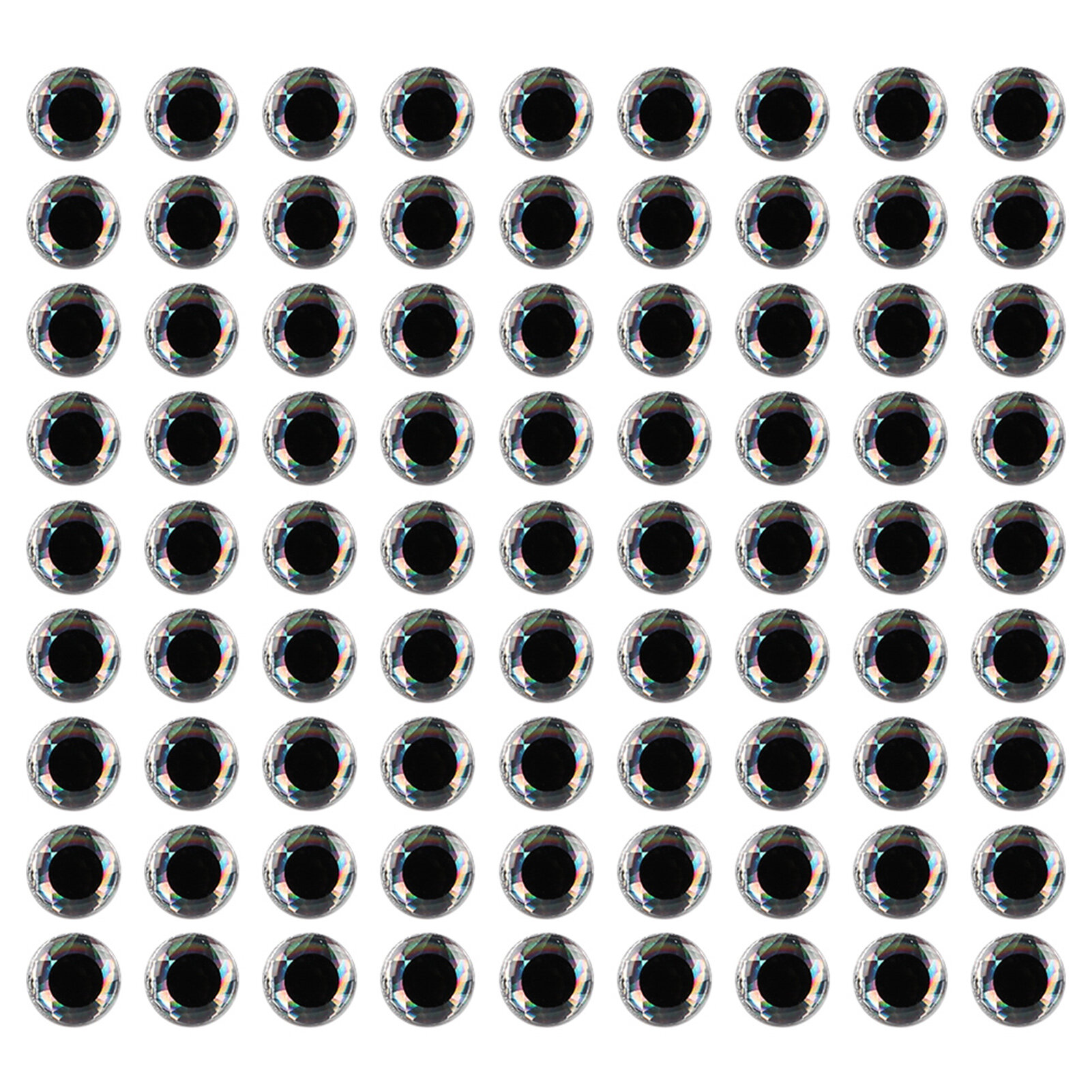 100шт Глазки для приманок рыбацких 3D Эпоксид диаметр 3mm 4mm 5mm 6mm 7mm 8mm 9mm 10mm 11mm 12mm цвет Золотой Серебряный Красный для изготовления приманок Fly Tying Streamers Crafts