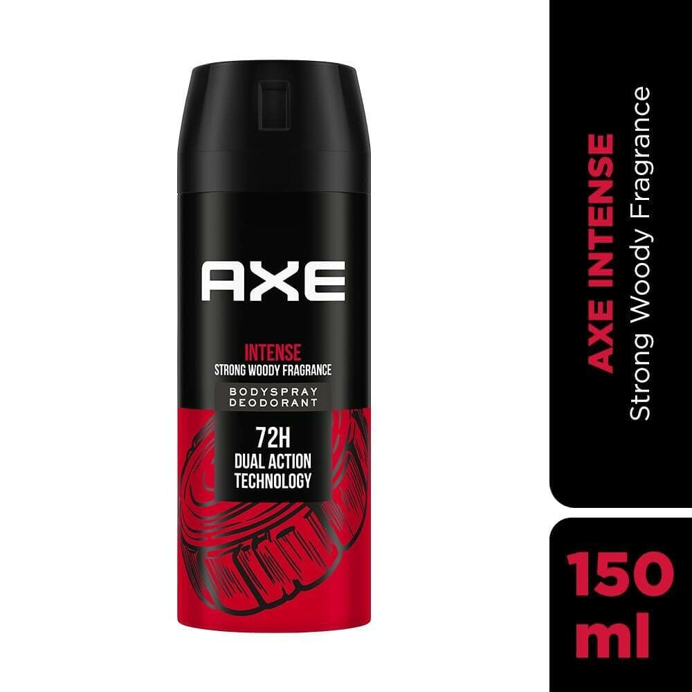Axe Дезодорант мужской спрей парфюмированный защита от запаха пота 48 часов, 150 мл. Intense