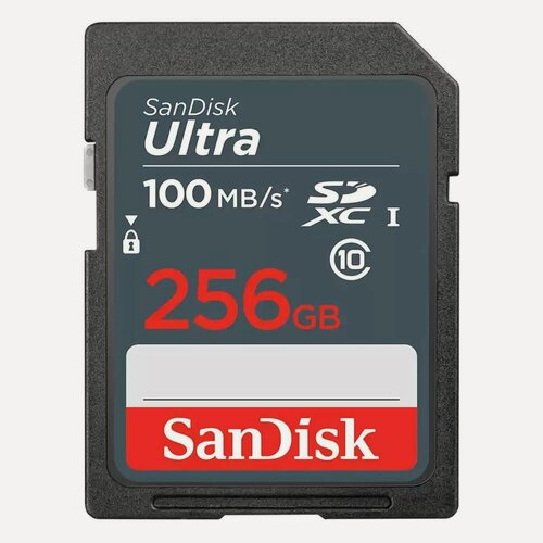 Изображение товара Карта памяти SanDisk Ultra, 256 ГБ, SDXC, UHS-I Class 10 (SDSDUNR-256G-GN3IN)