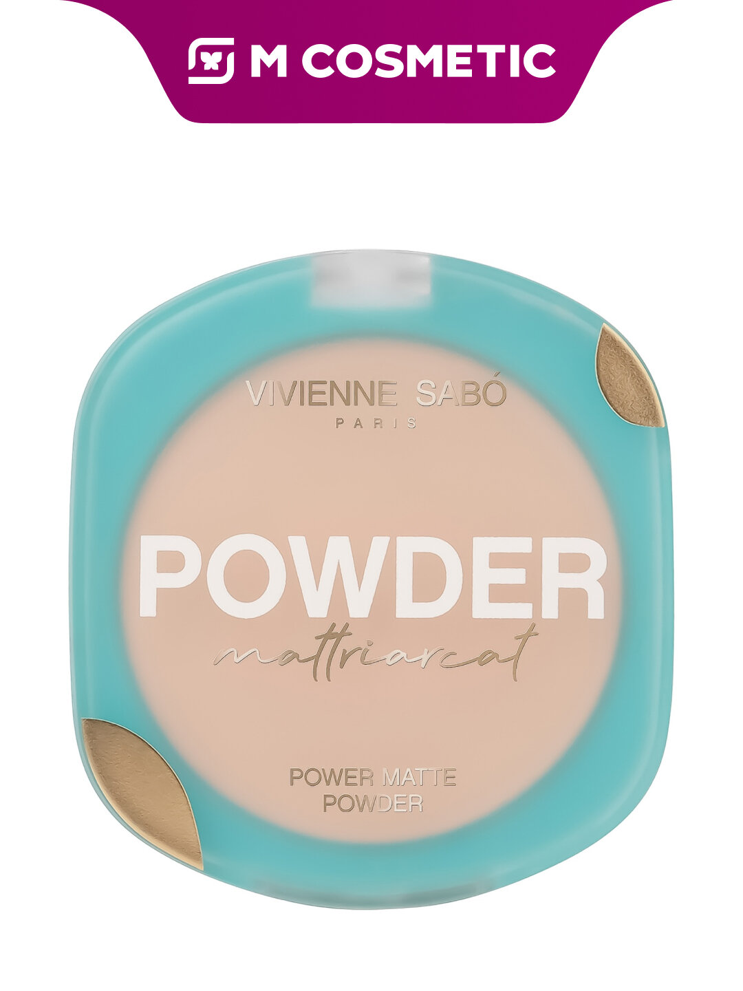 Пудра компактная Vivienne Sabo Mattriarcat, тон 02 бежевый, 7,5 г