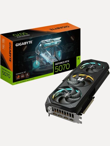 Изображение товара Видеокарта GIGABYTE GeForce RTX 5070 GAMING OC 12G (GV-N5070GAMING OC-12GD), Retail