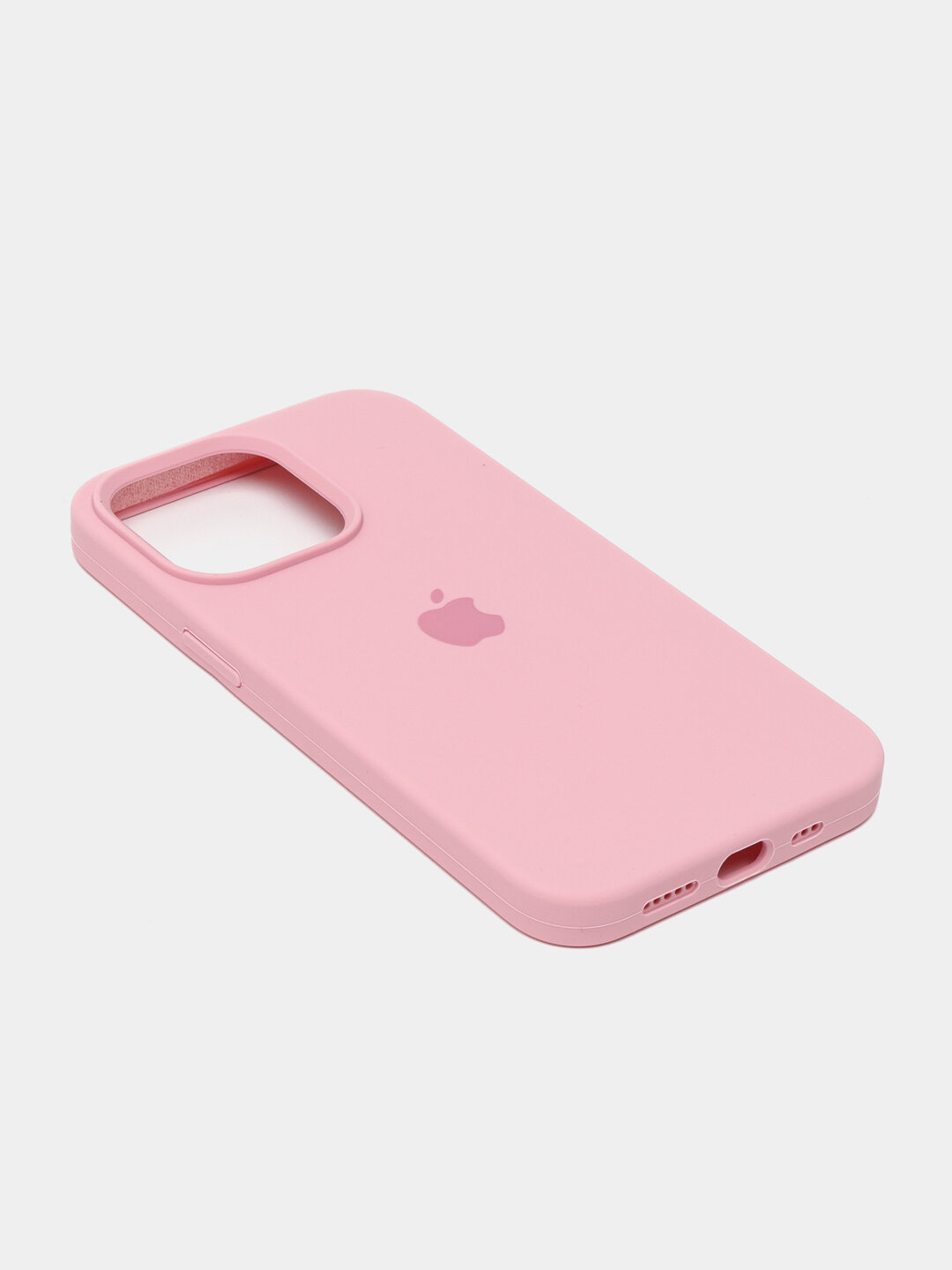 Силиконовый тонкий и мягкий чехол с логотипом для iPhone 14 Pro premium