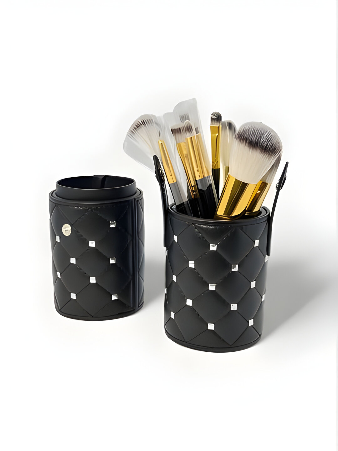 Набор кистей для макияжа 12 шт – профессиональный комплект с футляром