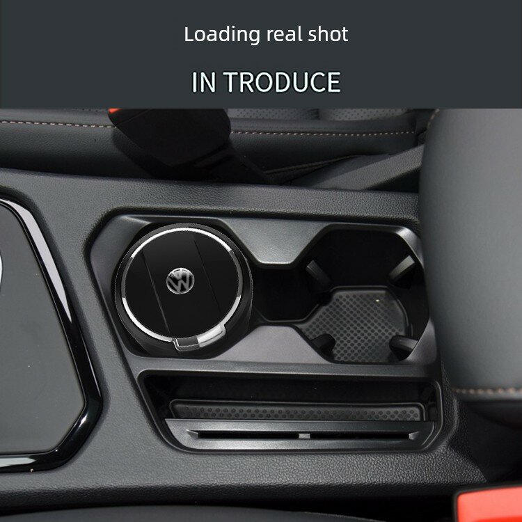 Электролакированная серебристая керамическая пепельница для Volkswagen Touran с крышкой и интерьерным дизайном