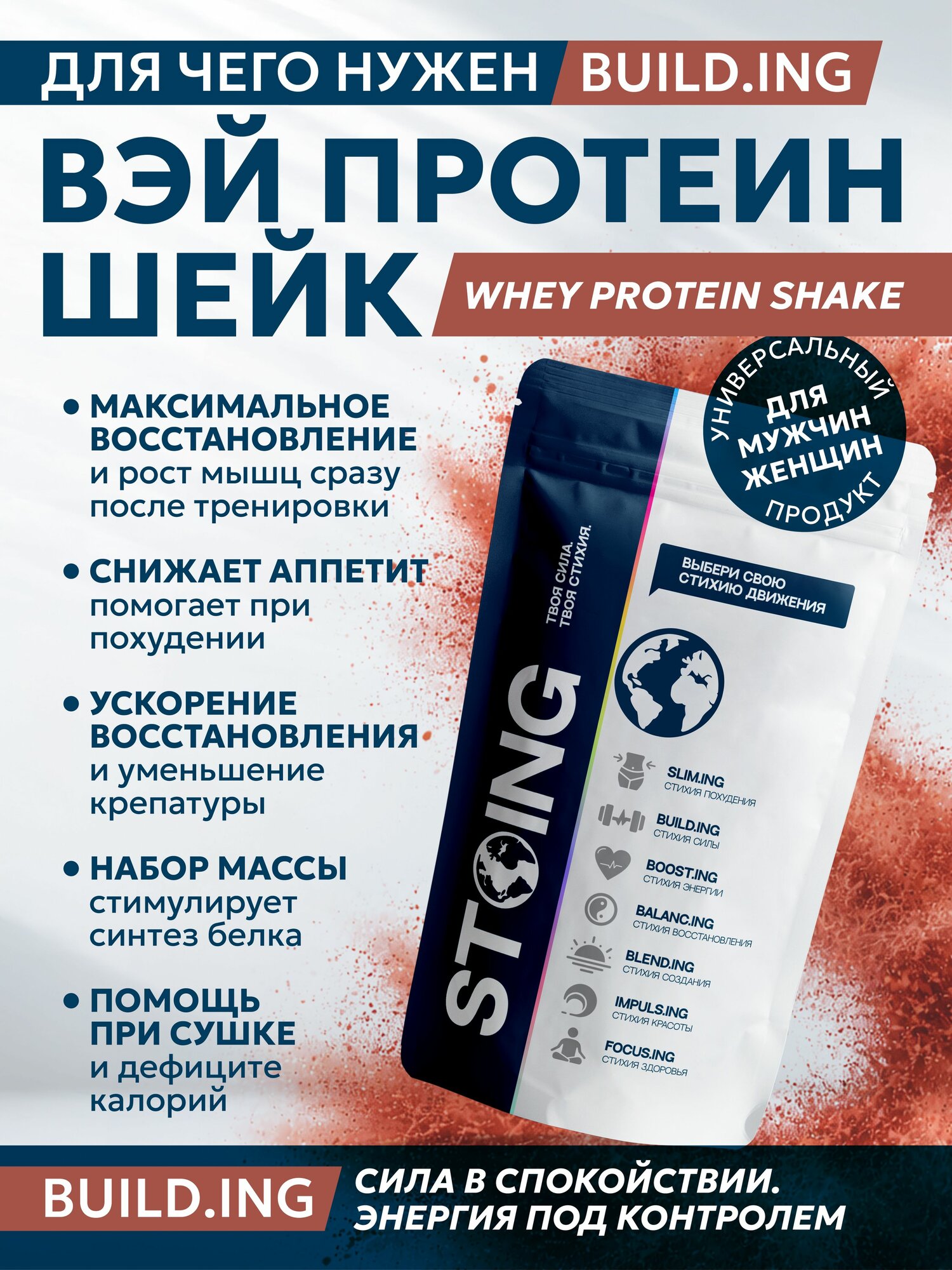 Протеин Вэй Whey Protein Shake Ваниль стоинг 1 кг сппдп — фото 2