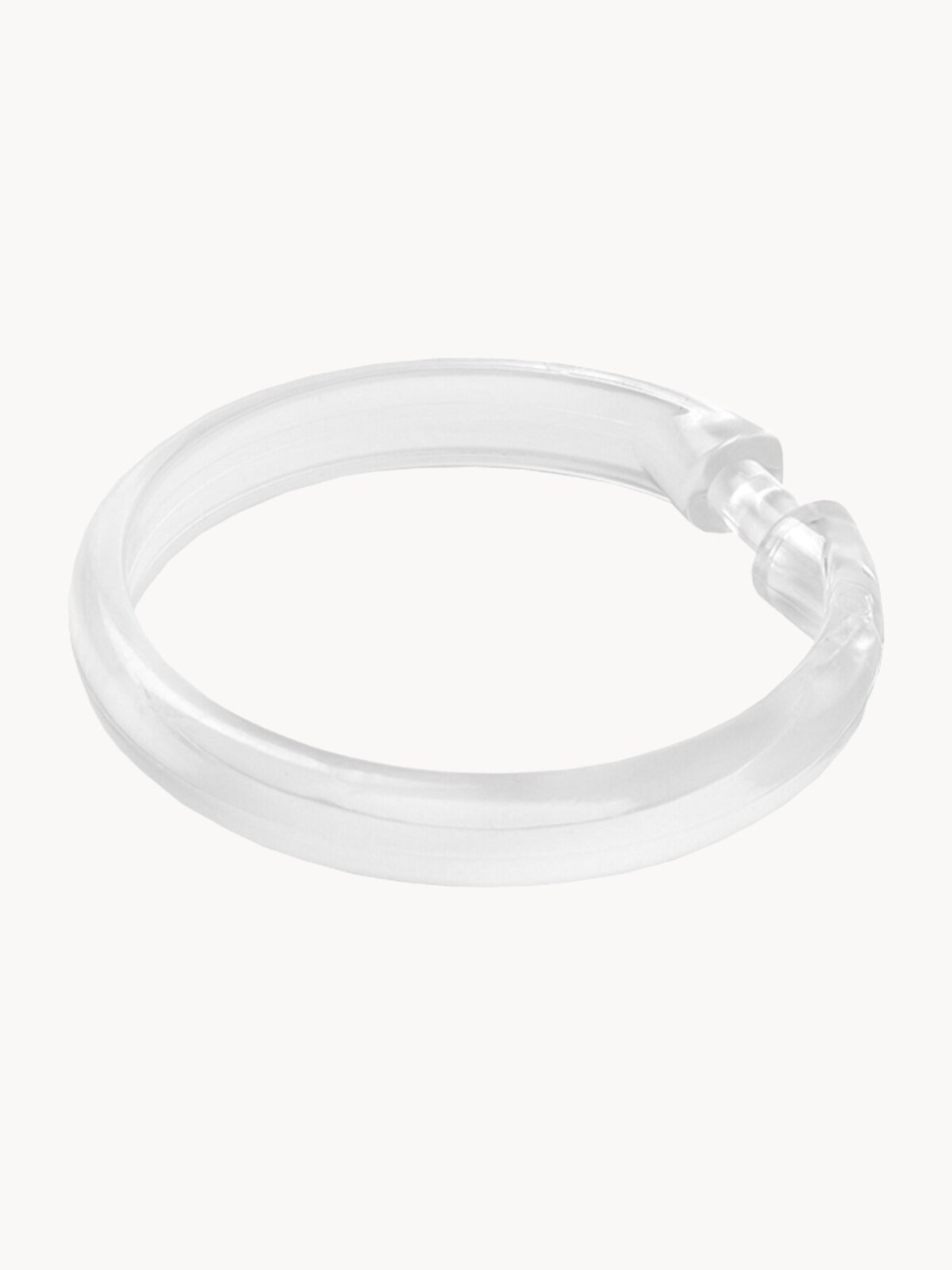 Набор колец для шторы в ванную комнату IDDIS RID010P 12шт. прозрачные