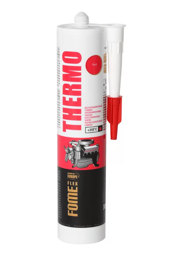 Герметик FOME FLEX 01 4 2 006  силиконовый  высокотемпературный  красный  300 мл