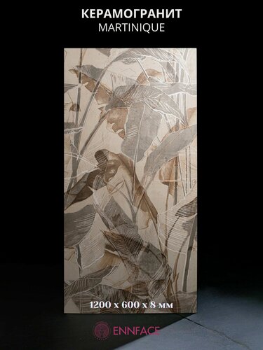 Изображение товара Керамогранит ENNFACE 60 х 120 см, Martinique, матовый, 1,44 м2 в упаковке (2 шт.)
