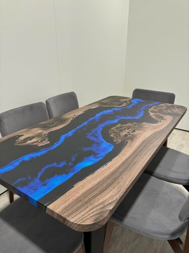 Изображение товара Стол кухонный обеденный прямоугольный дизайнерский лофт THETABLE•RU 140х80 4.8/3.1