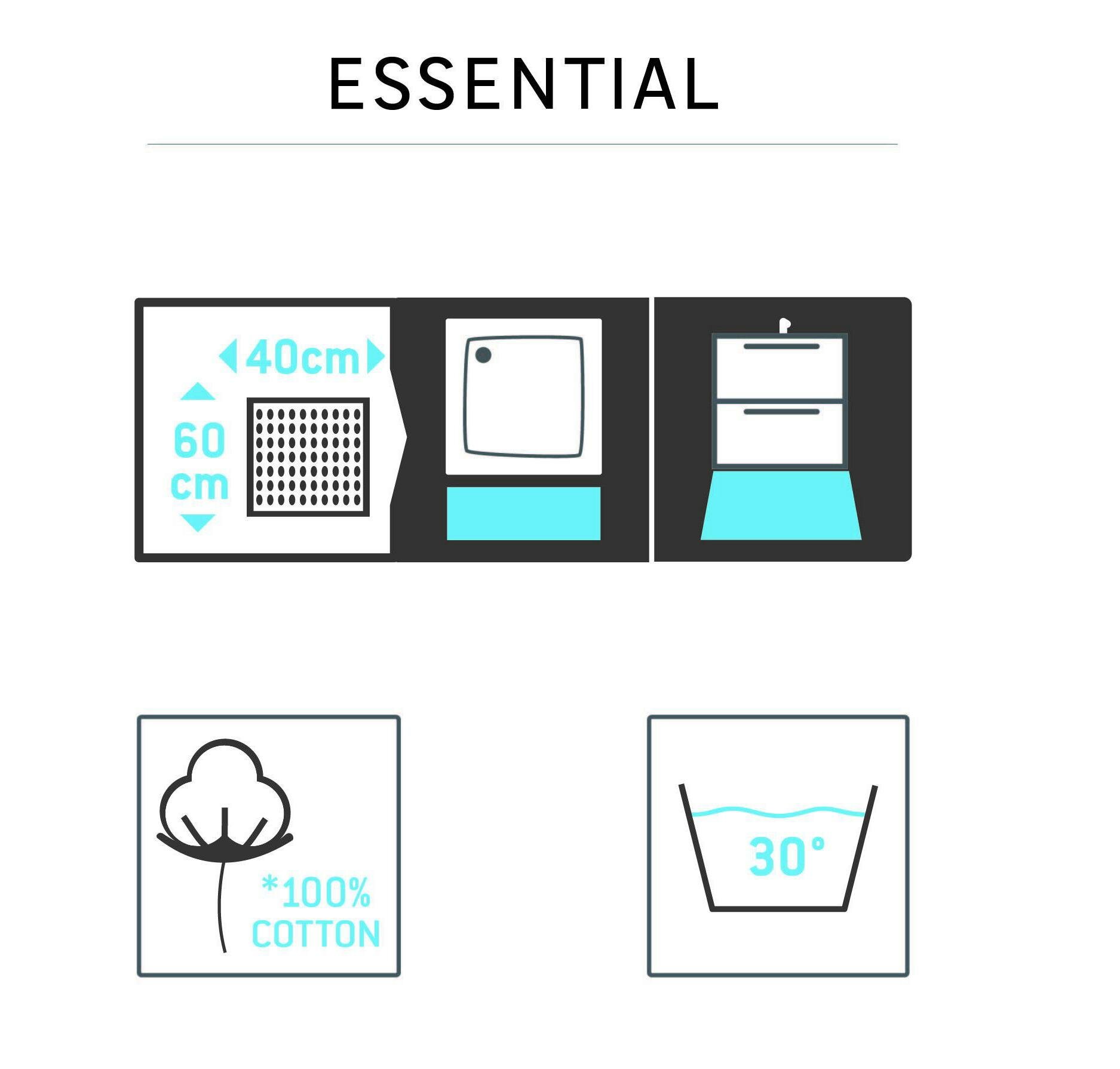 Коврик для ванной Sensea Essential 40x60 см цвет серый