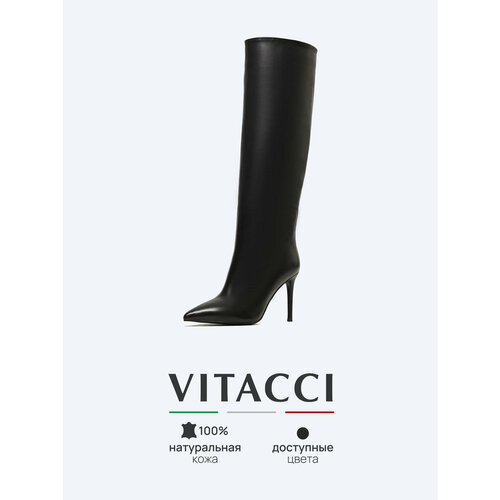 фото Сапоги vitacci, размер 40, черный