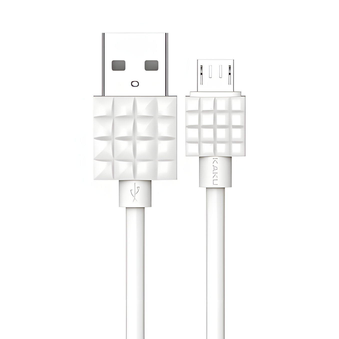 Кабель USB KAKUSIGA KSC-328 Micro USB, белый, для зарядки и передачи данных, 1м