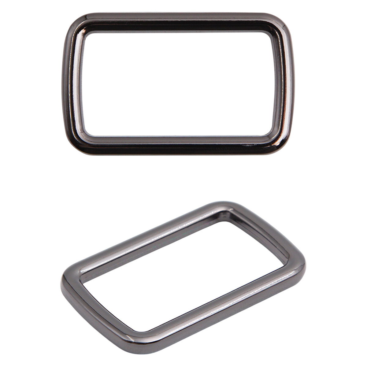 Фурнитура для сумок рамка 40мм (49*30мм) металл (черный никель) 4 шт Айрис ГУ12749