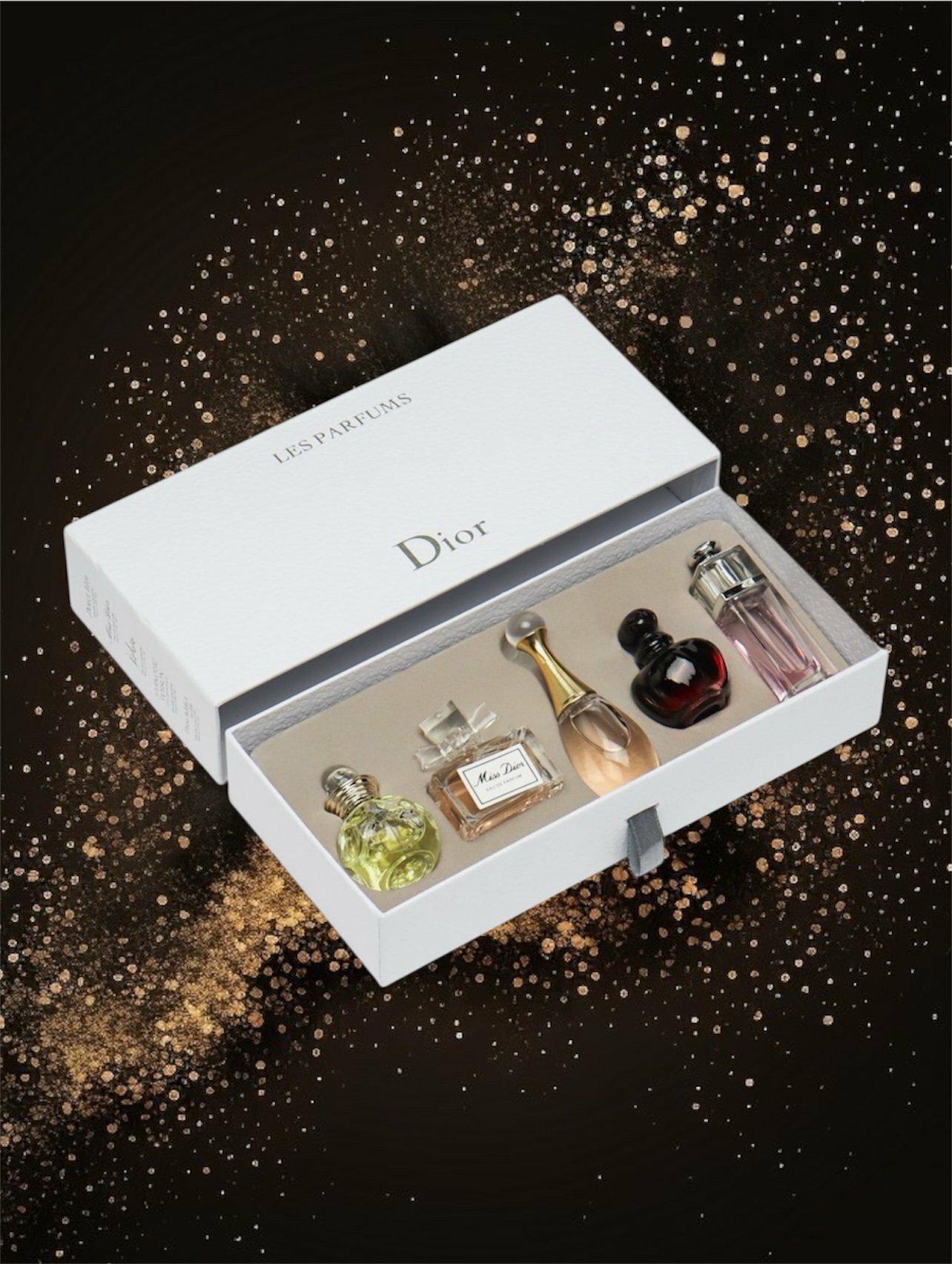 Dior Les Parfums – Роскошный набор миниатюрных женских духов, идеален в качестве подарка