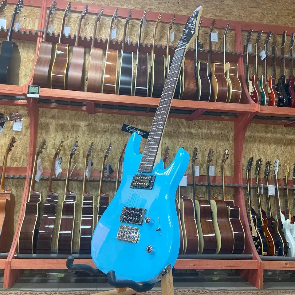 Электрогитара J&D Guitars 801 Superstrat HH Blue — фото 1