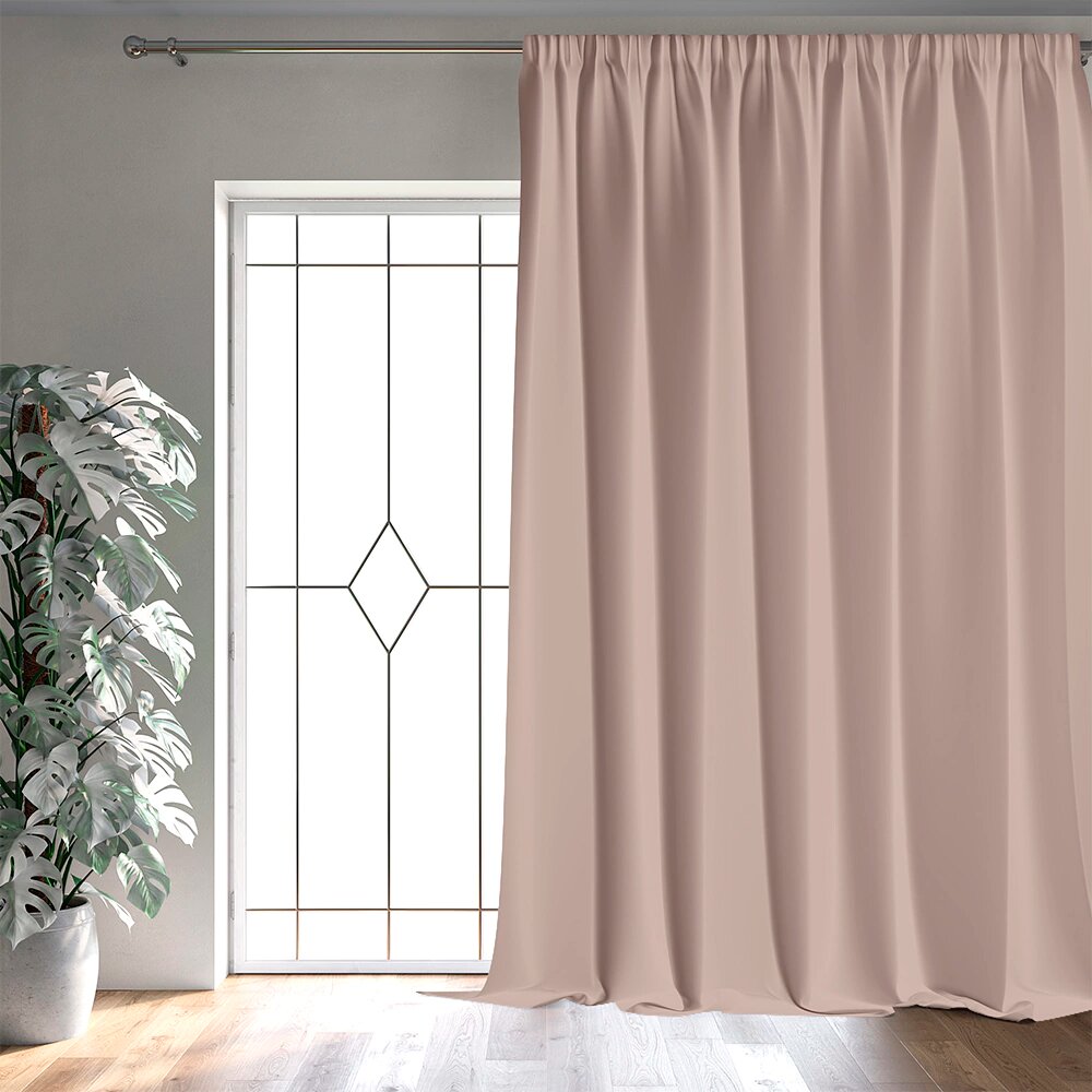 Штора Witerra сатен 135х260 см бежевая