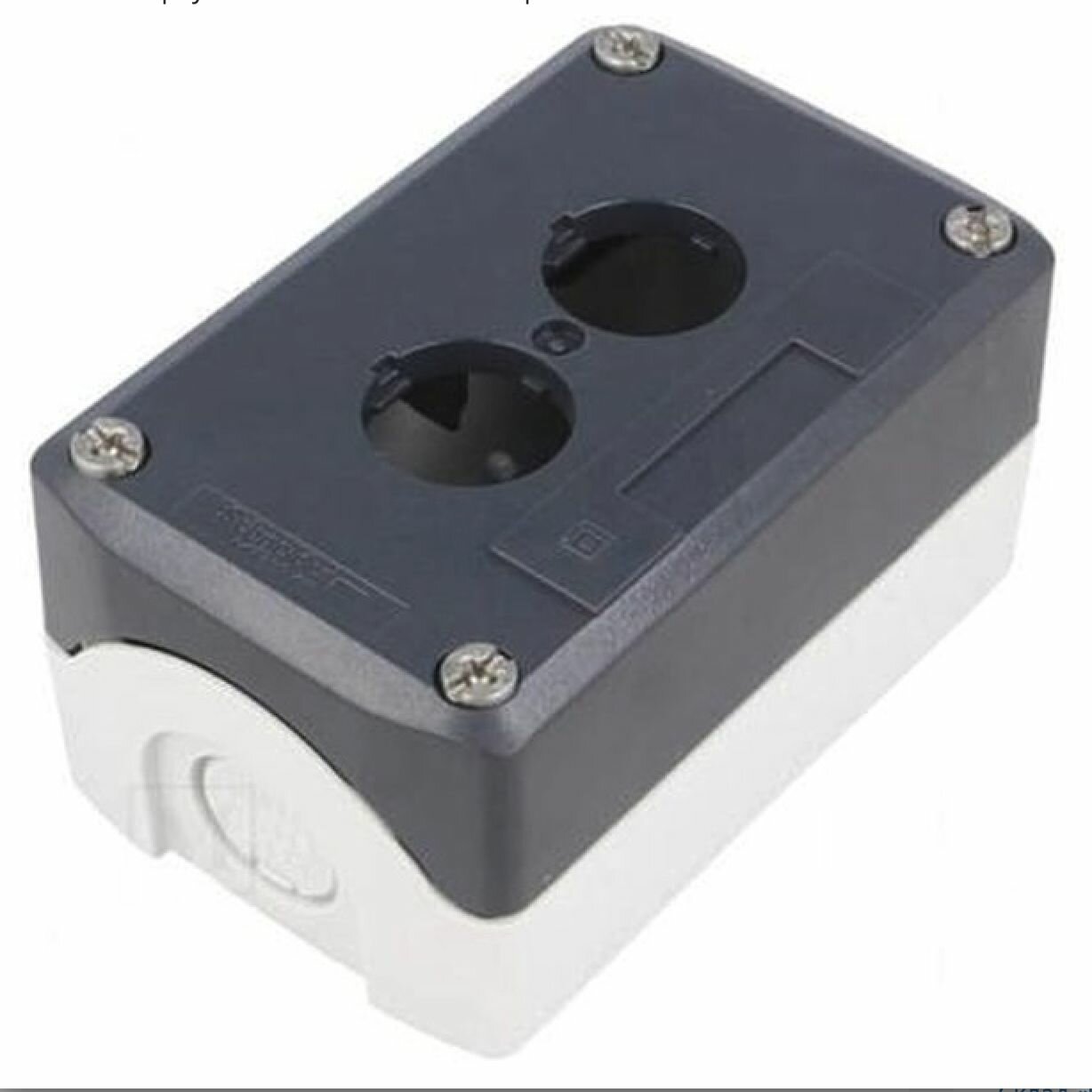 Корпус кнопочного поста 2 отверстия XALD02