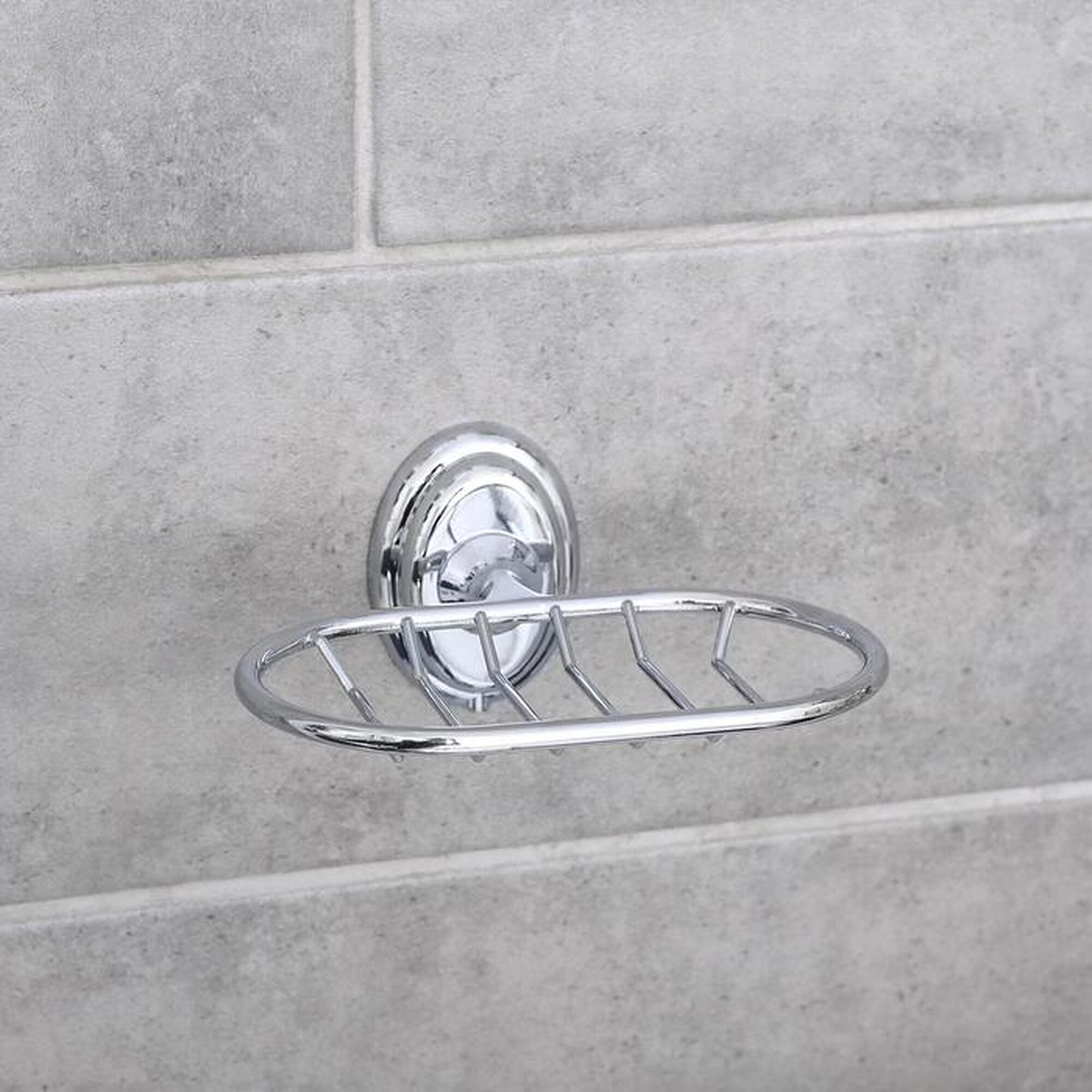 Мыльница Accoona A11102-1 настенная овальная хромированная металл