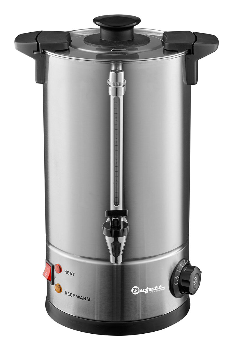 Электрокипятильник Bufett CWB 031DW с двойными стенками 12л серебряный 641031