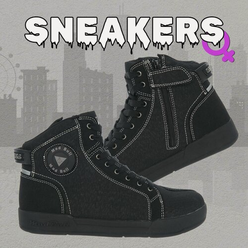 Изображение товара Кеды женские мотоциклетные MadBull Woman Black - 39