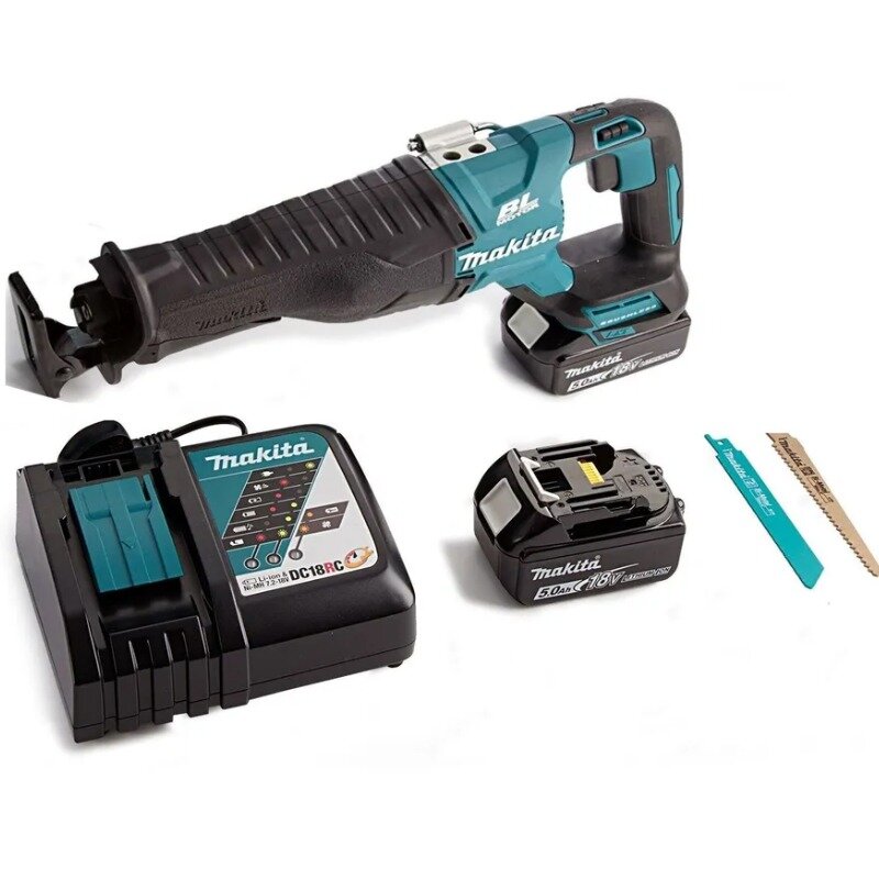 Пила сабельная аккумуляторная 255мм 18В Li-Ion 2x5Ah з/у Makita DJR187RT2