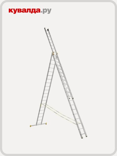Изображение товара Лестница-стремянка трехсекционная алюмет 9320 3х20
