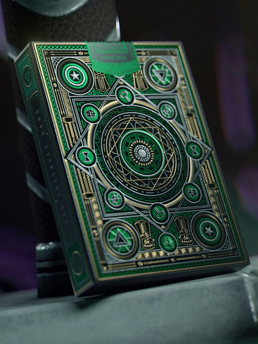 Карты Theory11 Avengers Infinity Saga Green Edition / Мстители Сага о Бесконечности зеленые — фото 1