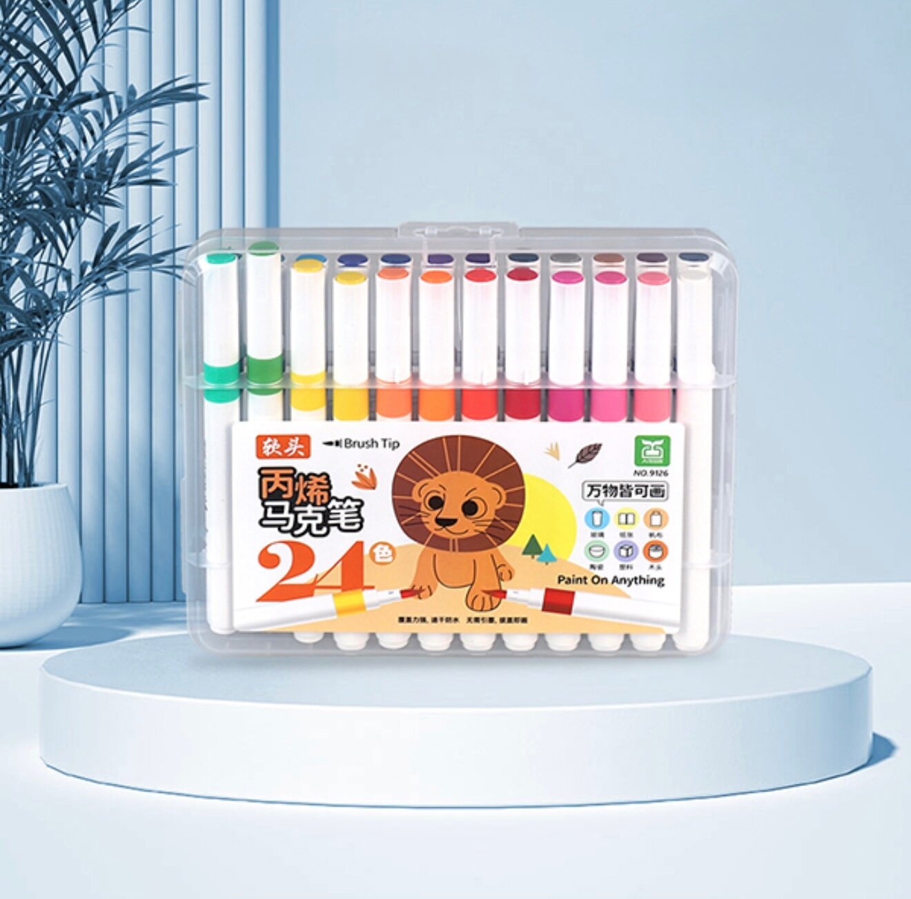 Акриловые маркеры 12-60 цветов — идеален для художников, дизайнеров и творчества!