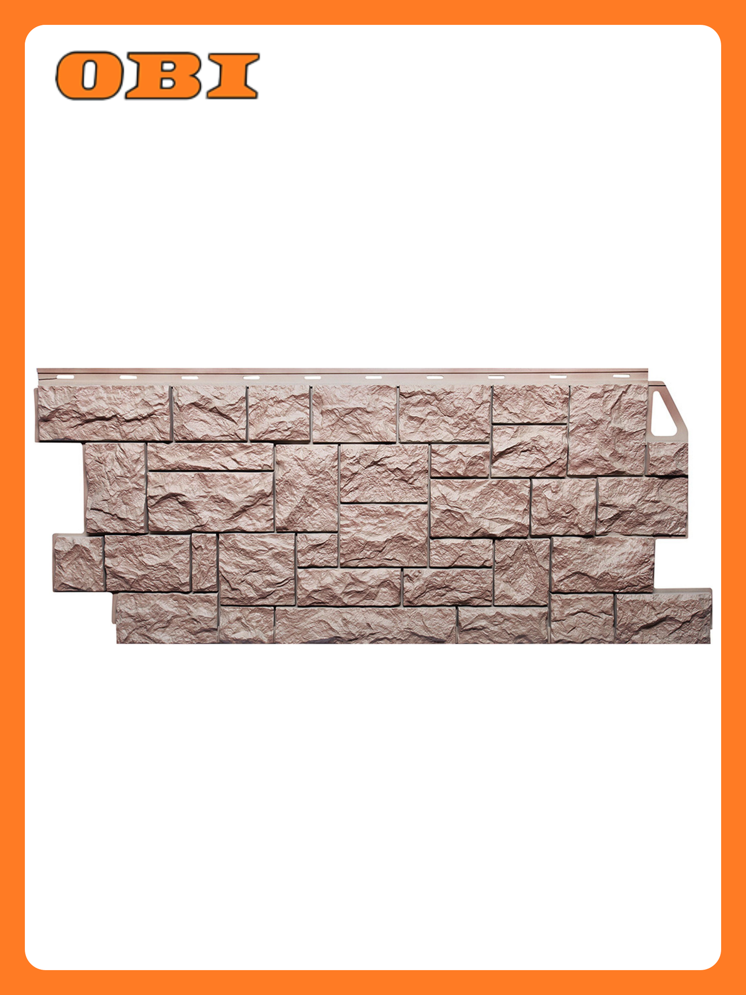 Сайдинг панель виниловая FineBer терракот 1117 мм