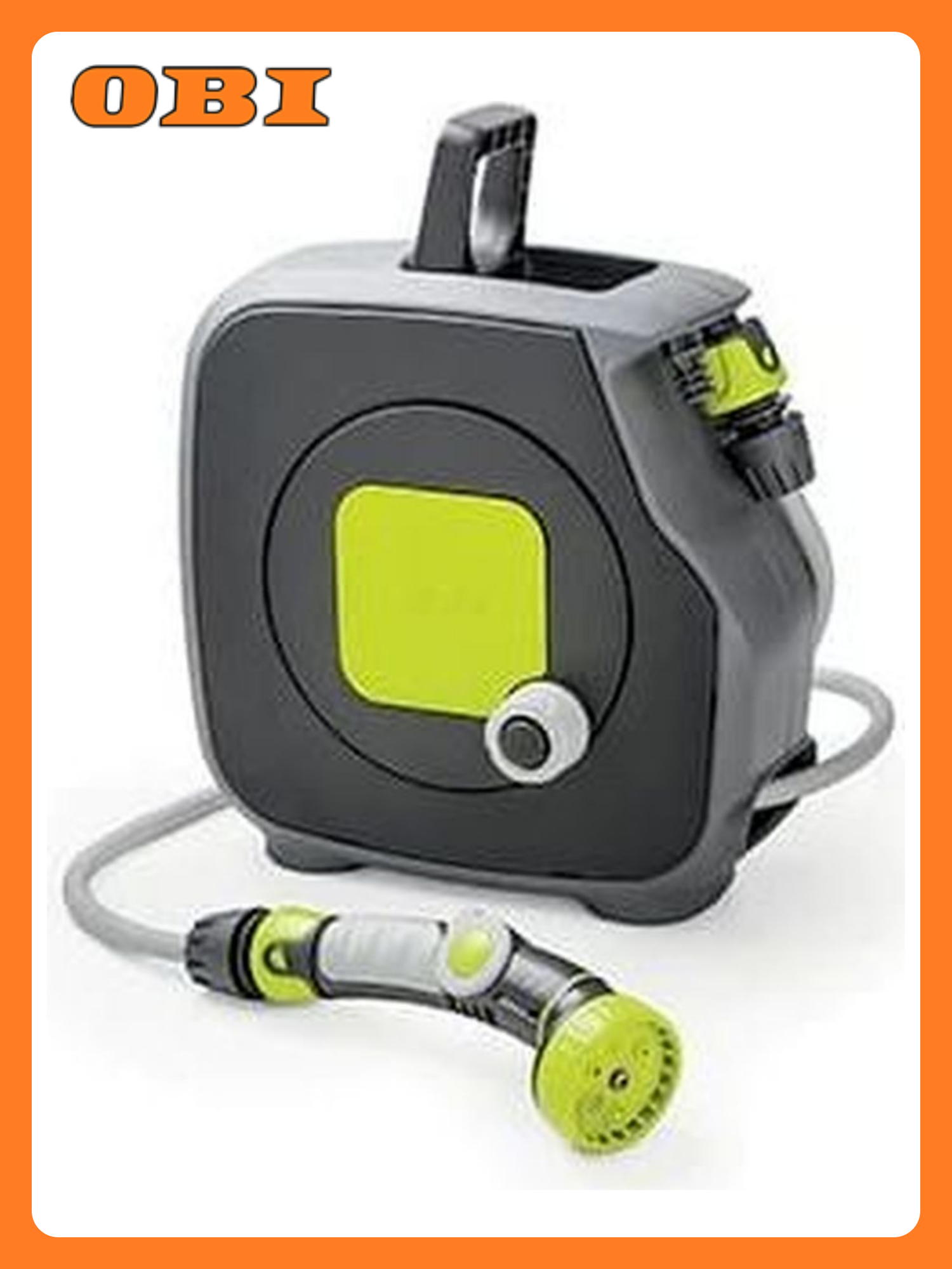 Катушка для шланга GF 80285628 механическая в комплекте со шлангом 9 мм 115 м