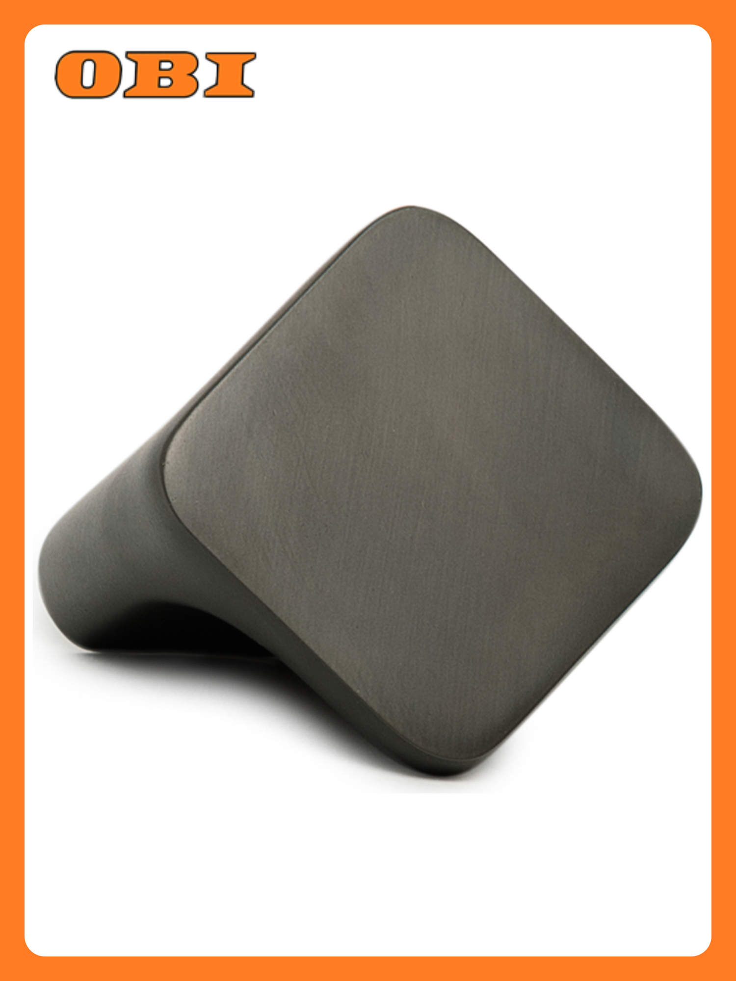 Ручка-кнопка JET 287 для мебели матовая серая сплав цинка алюминия меди