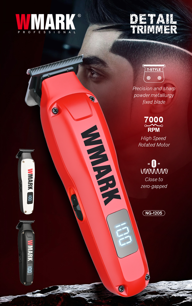 Триммер WMARK NG-1205, профессиональный, светодиодный, время автономной работы 120 мин