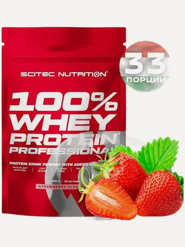 Изображение товара Протеин сывороточный Whey Protein Professional Клубника 1000 гр.
