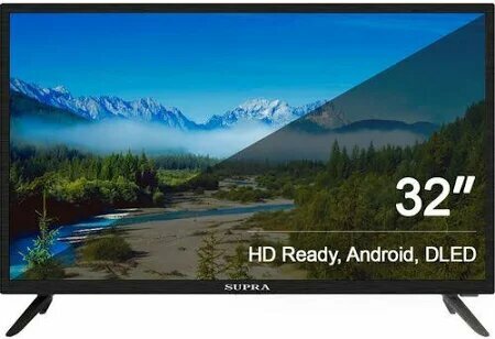 Supra 32 STV-LC32ST0045W черный HD 50Hz DVB-T2 DVB-C WiFi Smart TV (RUS)