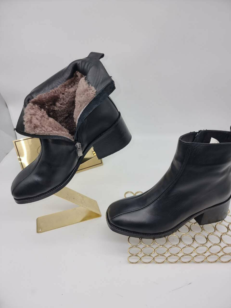 Ботинки дерби Зимние кожаные женские — тепло, комфорт и стиль в одном