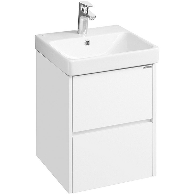 Тумба с раковиной Aquaton Сканди 45 1A2516K0SD010 подвесная Белая МДФ / ЛДСП